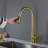 High-Arc Single Lever Kitchen Faucet with Pull-Out Spray and Anti-Corrosion Surface for Easy Water Control and Convenience