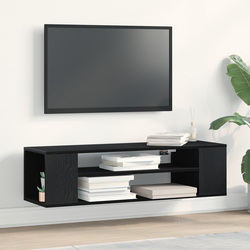 Unfinished TV Stand for TVs up to 40", Black Oak