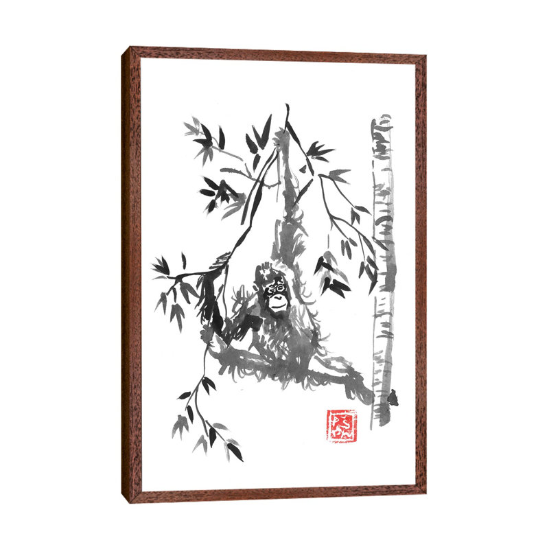 Home Sweet Home by Péchane - Print on Canvas, Classic Brown Wood Framed, 101.6 cm H x 66.04 cm W