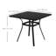 Kameelah Square Metal Outdoor Dining Table With Umbrella Hole , 31.5'' in. W 31.5'' in. D
