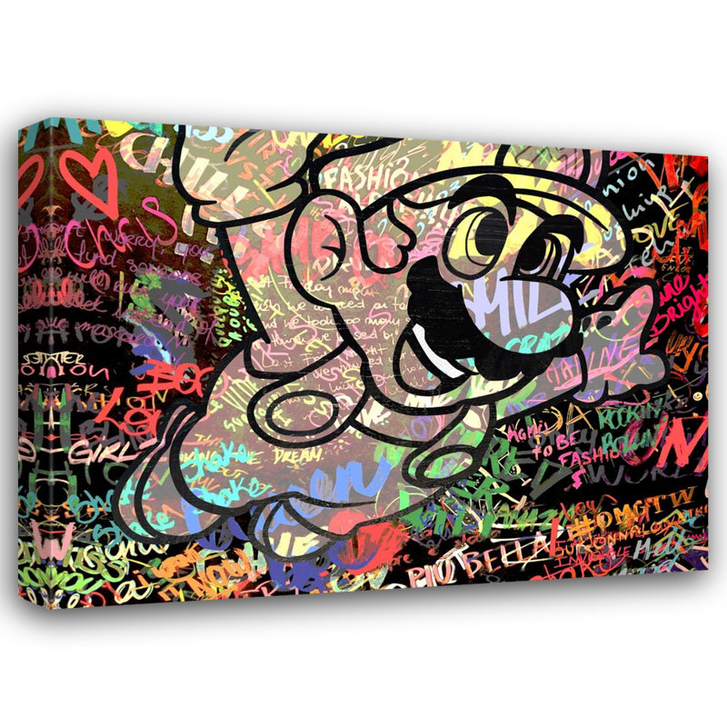 «Super Mario Graffiti» par Stephen Chambers, impression sur toile tendue, L 36 po x H 32 po