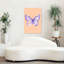 Purple Watercolor Butterfly Delicate Dreamy Ethereal Butterfly Lavender Violet Nature Wall Art Print 1 Piece Wrapped Canvas Wall Art-147845605