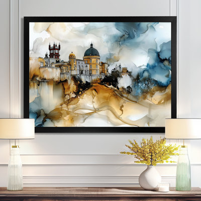 Watercolor Pena Palace In Portugal II - Portugal Wall Art