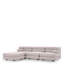 Outdoor Modular Sofa Malaga mauritius light grey - Ottoman