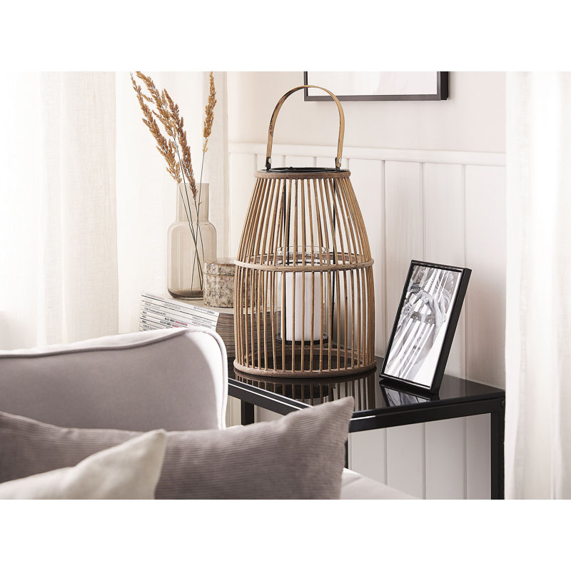 Wood Tabletop Lantern