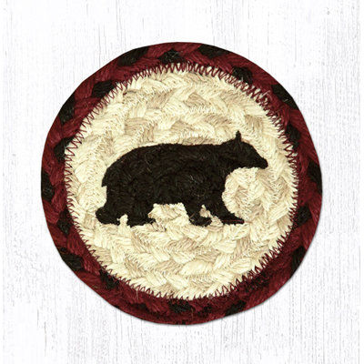  IC-395 Cabin Bear Printed Coaster 5"x5"