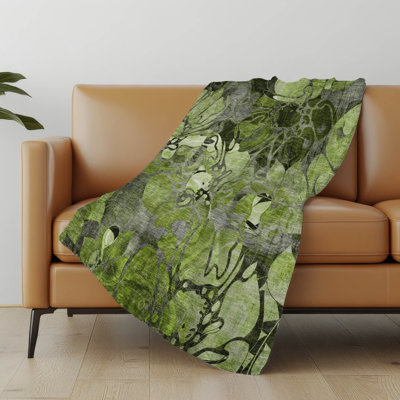 Jeté en sherpa floral Addison