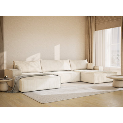 6 Seater Reclining Corner Sofa 