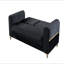 Causeuse convertible en tissu de velours Melody