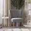 Chaise d'appoint capitonnée en velours l 25,39 po Loi-87868610