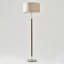 Lampe sur pied écoénergétique 1 lumière à DEL 1 lumière Mid-Century avec abat-jour tambour Carter