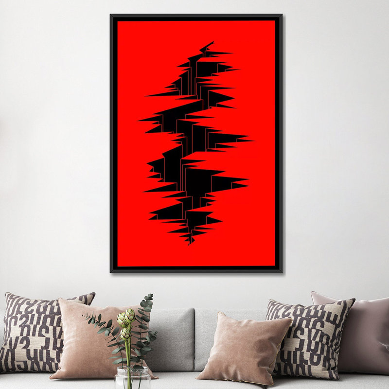 « die pi pi », reproduction d’impression sur toile, H 26 po x l 18 po x P 1,5 po, Toile avec cadre noir, Pas de tapis
