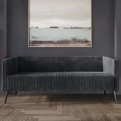 Schermick Corduroy 74.21'' Upholstered Sofa