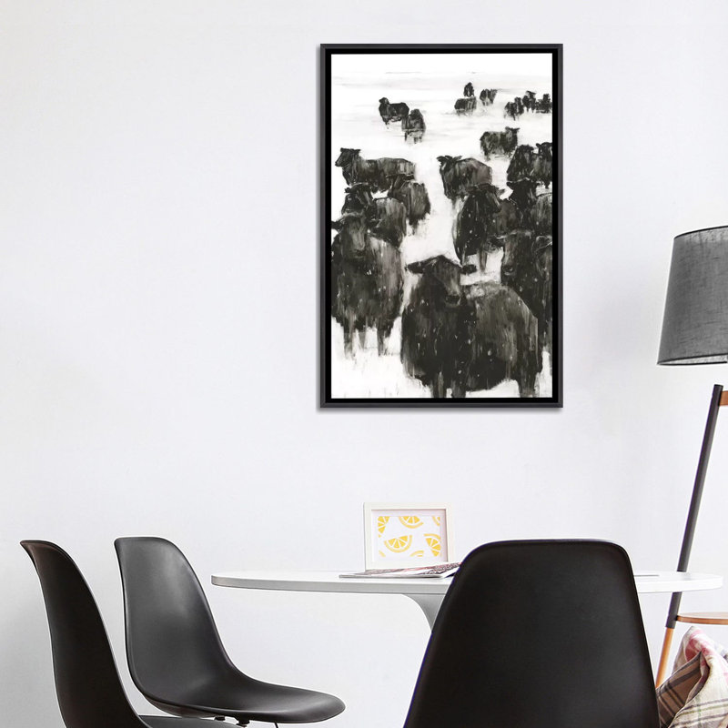 Reproduction d’art, "Winter coat I" par Ethan Harper, H 40 po x l 26 po x P 1,5 po, Pas de tapis