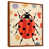 Toile brune avec cadre flottant