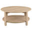 Table basse ronde en bois d'ingénierie à 1 tablette Altos Natural