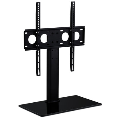 Support de bureau fixe noir pouvant supporter jusqu'à 110 lb 