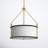 Joplin 3-Light Pendant In Matte Black With True Gold