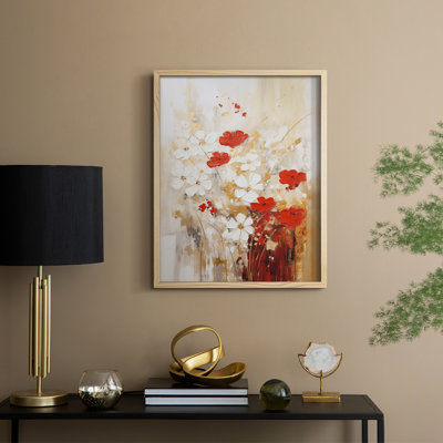 Reproduction encadrée FLORAL Series CCXCVII - bois massif