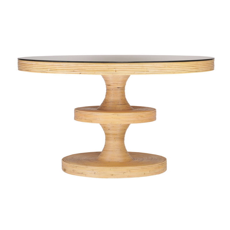 Tov Furniture Apollonia Natural Rattan Round Dining Table