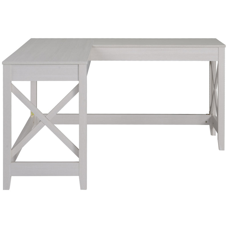 Amsterdam L-Shaped Computer Desk, White