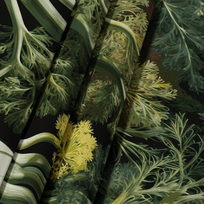 Tapisserie murale légumes et fenêtre, 26 po x 36 po