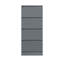 Carlton 4 Drawer Tallboy Chest Of Drawers. 40cm Wide. Matt Finish. Scratch Resistant. Modern No Handle Design.-101112906