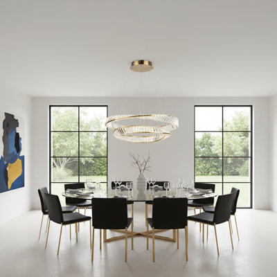Dimmable LED Ring Chandelier
