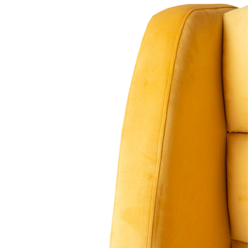 Chowdury Upholstered Wingback Headboard, Yellow