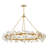 Audra 8 - Light Steel Dimmable Chandelier
