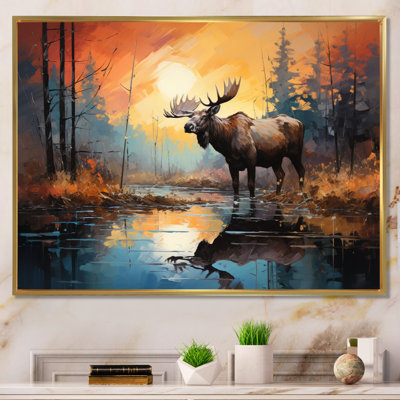 Canada Majestic Moose IV On Canvas Print
