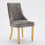 Chaise d'appoint en rayonne de chenille pour salle à manger en rayonne et tissu avec pieds en placage en acier inoxydable doré-753515816
