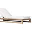 Chaise longue d'extérieur inclinable en teck