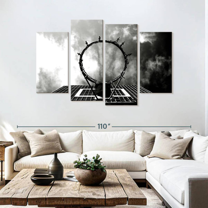 Monochrome Basketball Hoop