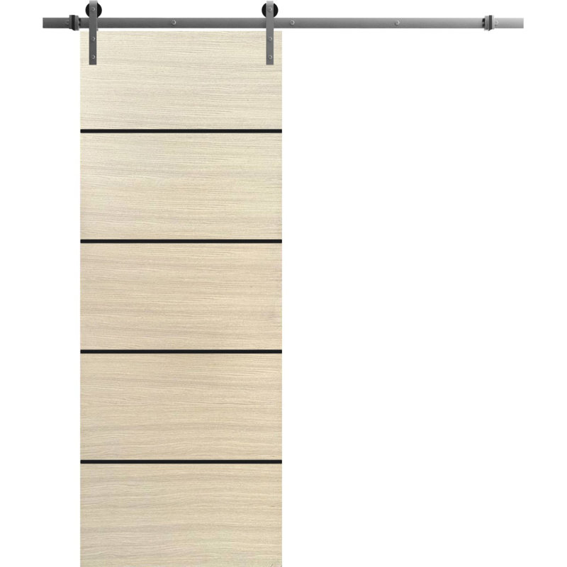Porte de grange en bois massif massif, 36 po x 96 po
