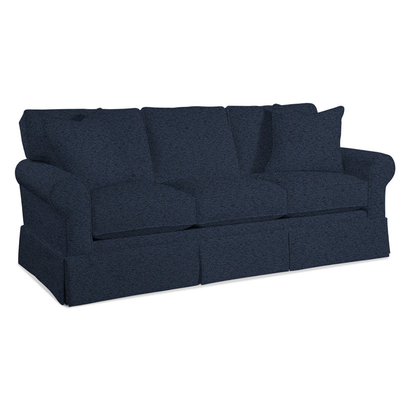 Benton Upholstered 86'' Sofa, Basic Navy; 0317-61, 5" Innerspring Mattress