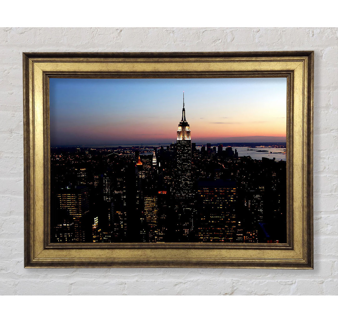 New York City Morning Glow - Einzelne Bilderrahmen Kunstdrucke