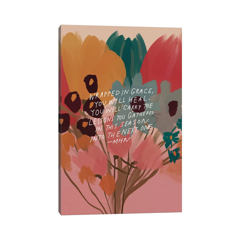 Flower Bouquet (Wrapped In Grace) by Morgan Harper Nichols - Wrapped Canvas Gallery-Wrapped Canvas Giclée