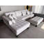 Canapé modulaire en microfibre avec repose-pieds Pritesh-1539345649-1540828727