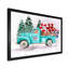 Camion bleu avec un chauffeur d'ours - reproduction sur toile-67388003-67388011