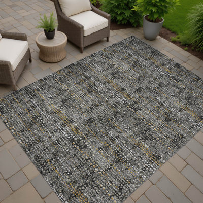 Tapis abstrait intérieur / extérieur lavable à la machine Chantille ACN2641