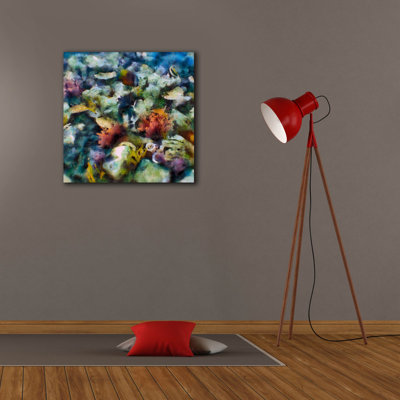 Epic Graffiti 'Sea Life 1'  by Alonzo Saunders Canvas Wall Art, 26" x 26"