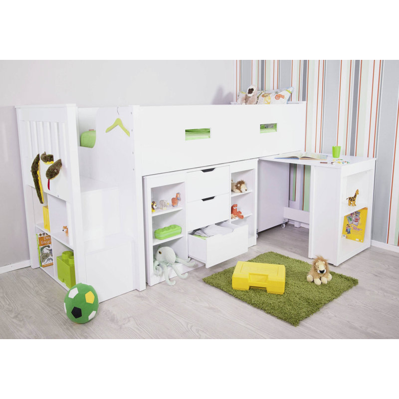Single (3') Mid Sleepers with Storage Included with Desk Included