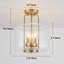 Plafonnier semi-encastré en verre transparent l 11,8 po