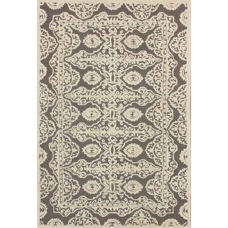 Tapis en laine Rudra, Carré 5 pi