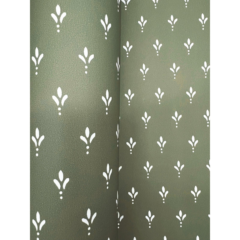 Charm Wallpaper, Taupe/Pine