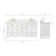 Grevera 67'' Double Bathroom Vanity with White Quartz Top