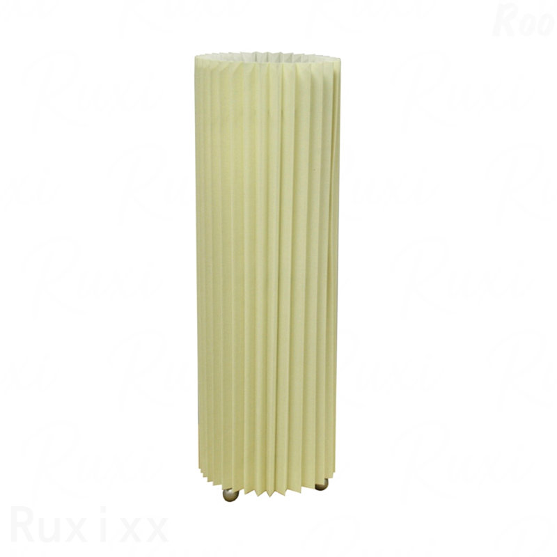 Lampe de table - 16,5 po de hauteur, structure en métal, conception pliée, abat-jour ivoire