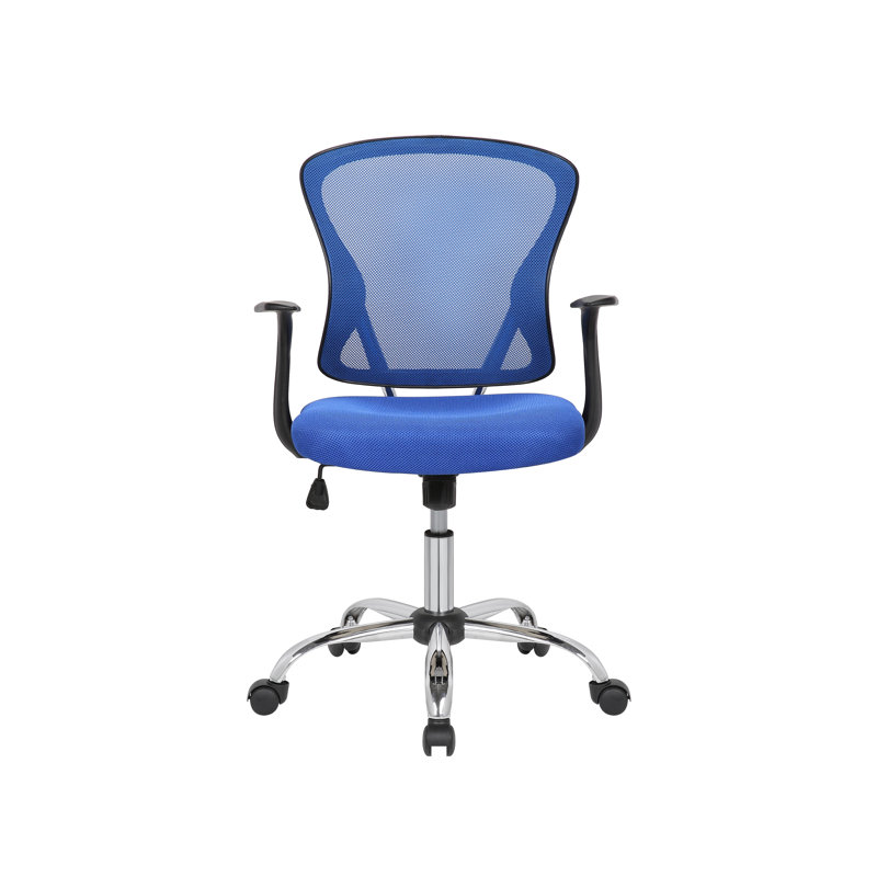 Mesh Office Chair, Blue, Fixed