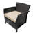 Outdoor St Chairs   Of 2  - Pe With Iron Brown + Tan Leisure  2  & Classic